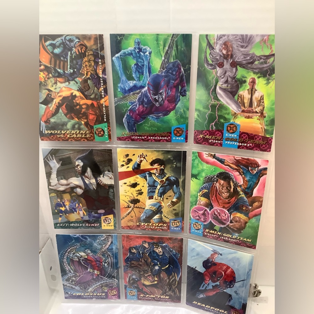 Vintage Marvel Trading Cards with Ghost Rider